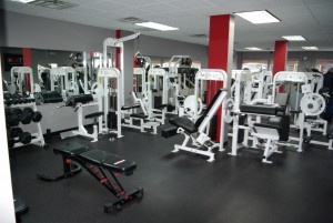 A variety of exercise machines are available at Core Fitness Center